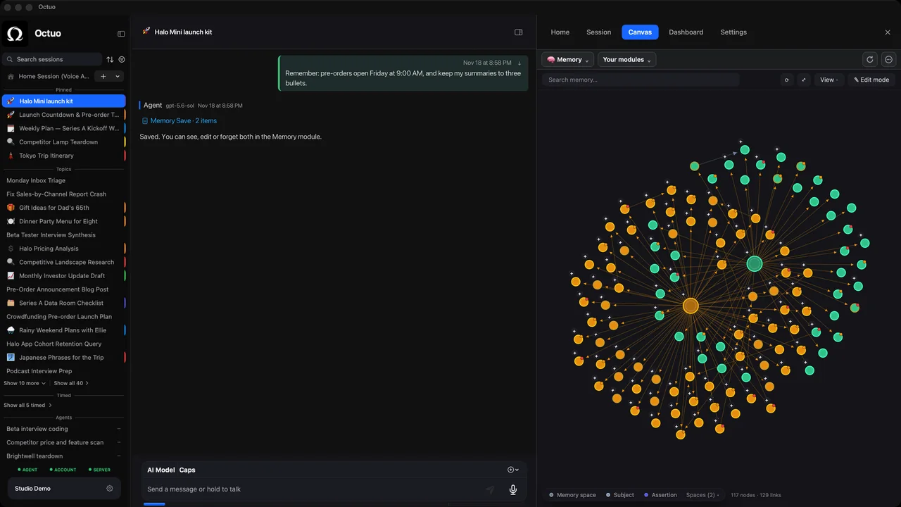 Octuo for Mac: the memory graph view